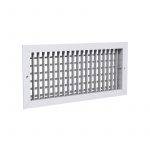 10×4 Residential Supply Register with Multi-Louver Damper, Surface Mount, Steel