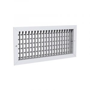 10x4 Residential Supply Register with Multi-Louver Damper, Surface Mount, Steel
