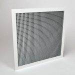 22×10 45 Degree Deflection Sight-Guard Egg Crate Grille for 24×12 T-Bar Lay-In, Aluminum
