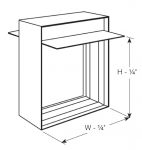 150B Static Fire Damper, Blades Out of Airstream, 1.5 Hour Rated