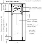 150B Static Fire Damper, Blades Out of Airstream, 1.5 Hour Rated