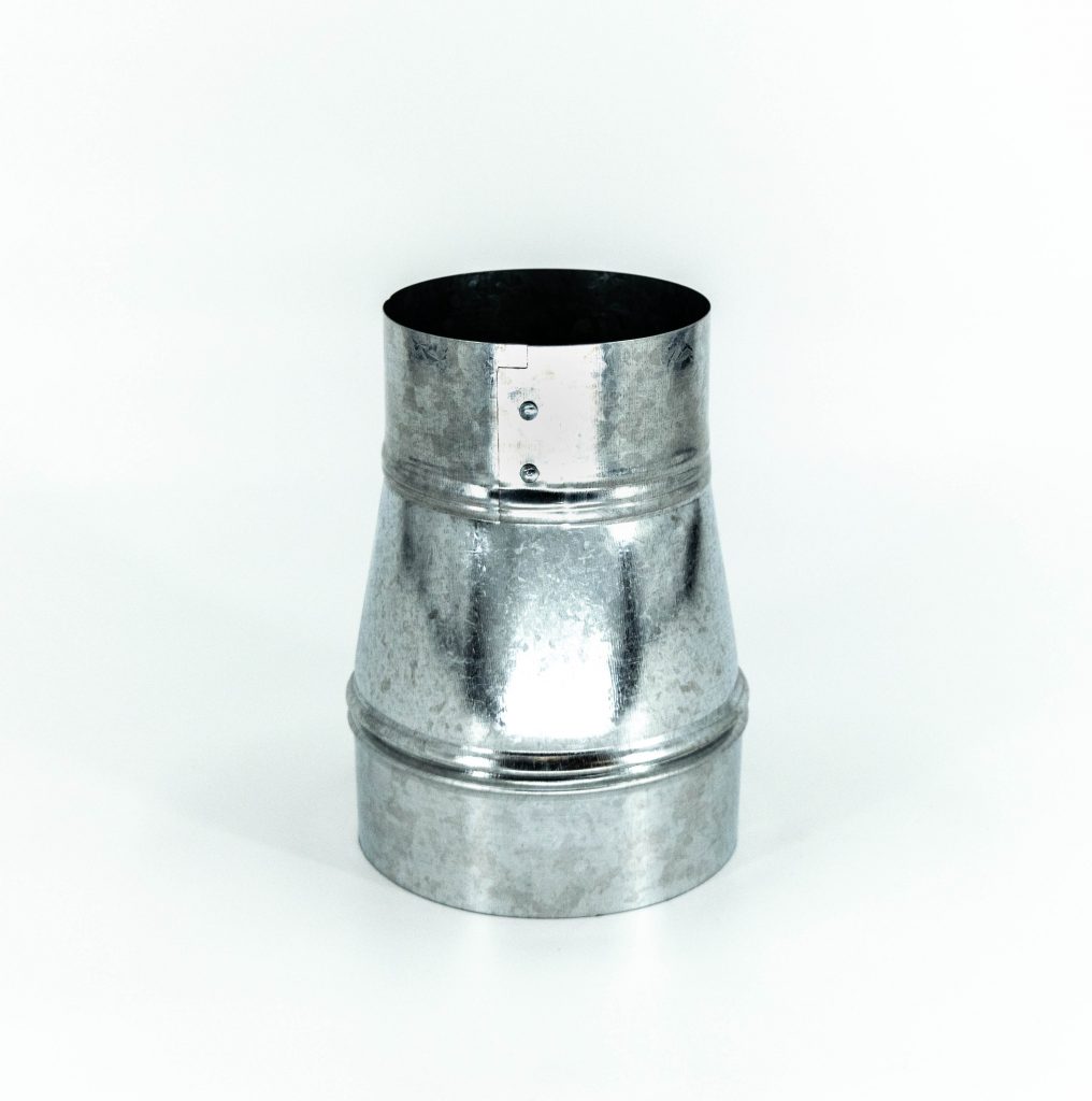 Tapered Reducer for Snaplock Pipe, 30 Gauge