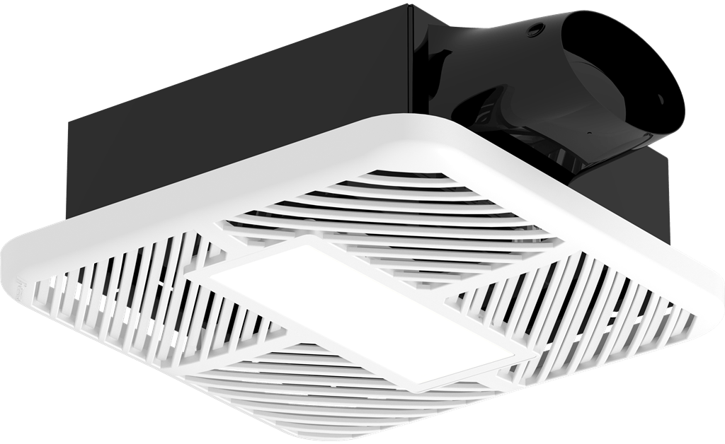 SP-LP0511L-1 Bathroom Exhaust Fan w/ Light, 50-110 CFM