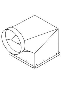RD-521-90 Ceiling Radiation Damper Boot