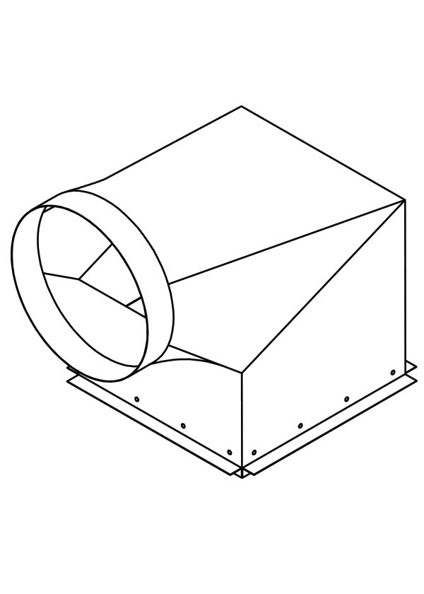 RD-521-90 Ceiling Radiation Damper Boot